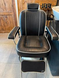 Poltrona barbiere reclinabile