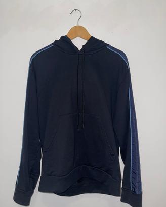 Prada felpa con cappuccio blu tg L