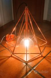 Lampadario color rame