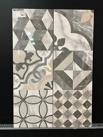 STOCK PIASTRELLE DECORO LUCIDO SETTENCENTO MIX