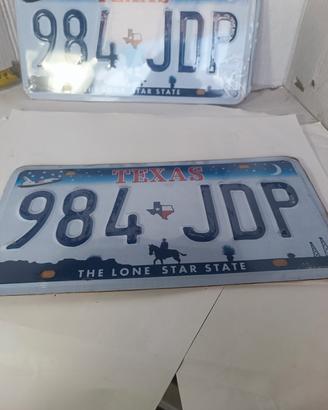 targa da collezione TEXAS nuova 