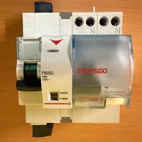 Interruttore differenziale con stop/go