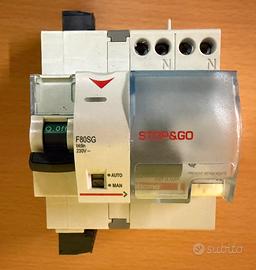 Interruttore differenziale con stop/go