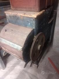 Antico pulitore di cereali funzionante vintage, 2 