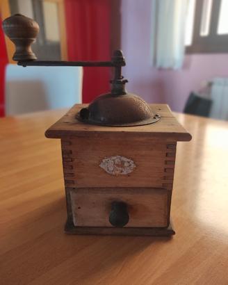 antico macina caffè con cassetto 