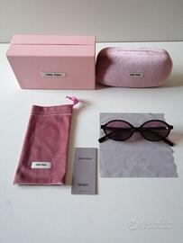 Occhiali da sole Miu Miu originali con custodia
