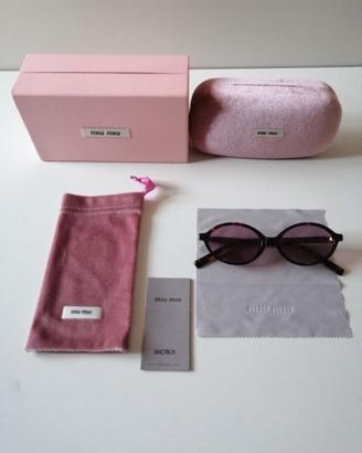 Occhiali da sole Miu Miu originali con custodia