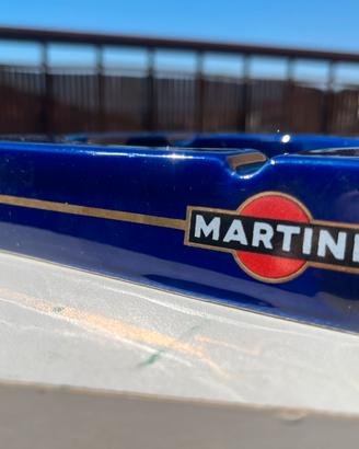 Posacenere Martini Vintage Blu Cobalto  anni70 4pz