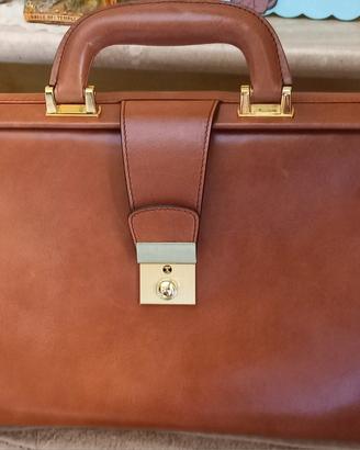Borsa da medico vintage in pelle
