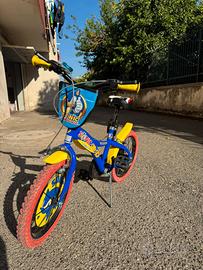 Bicicletta Sonic misura 16 con rotelle