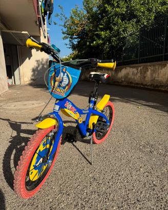 Bicicletta Sonic misura 16 con rotelle