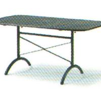 MWH Tavolo ribaltabile lamiera stirata 160x95 cm