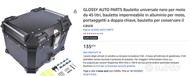 Bauletto per Moto