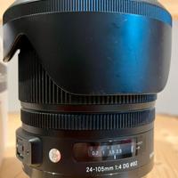 Sigma 24-105 ART f 4.0 OS per  Nikon + filtro