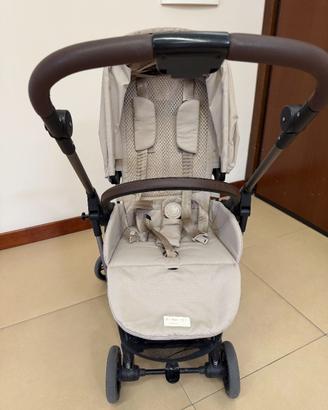 Cybex Trio Melio Carbon Almond Beige con Cloud T