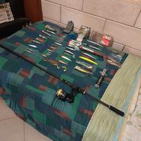 lotto spinning canna mulinello artificiali