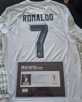 Maglia Cr7 Real autografata  con COA Icons