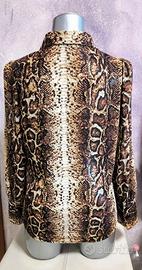 Camicia elegante donna pitonata taglia M