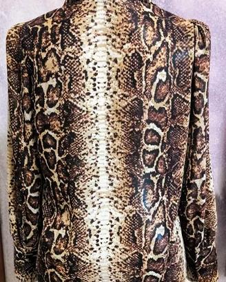 Camicia elegante donna pitonata taglia M