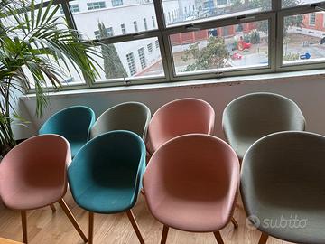 Set da 8 poltroncine colorate Brand Danese HAY