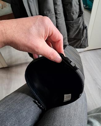 borsa bici da manubrio telaio pelle nera ceres ce