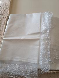  lenzuola matrimoniale nuovo con balza 