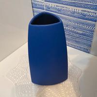 Baso Scheurich blu opaco 19 cm - fatto a mano