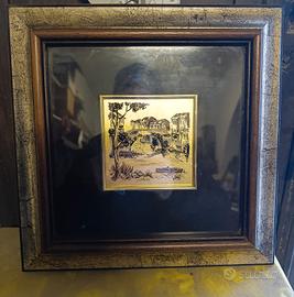 Quadro in foglia d oro 