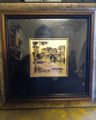 Quadro in foglia d oro 
