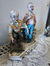 Titolo: Rara Scultura CAPODIMONTE - "I Giocatori d
