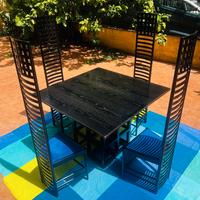 Set Tavolo e Sedie design Mackintosh Bauhaus