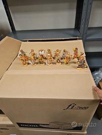 15 statuine presepe plastica 10 cm