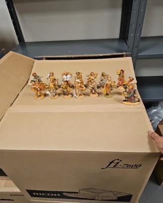 15 statuine presepe plastica 10 cm