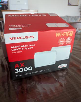 Sistema Mesh Wi-Fi 6 Mercusys Halo H3000X