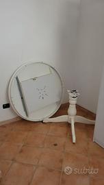 Tavolo tondo bianco Ikea allungabile
