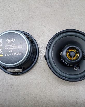 Altoparlanti auto due vie 4 ohm 10 cm 