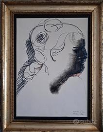 Emilio Greco 1964 : Profilo di donna.