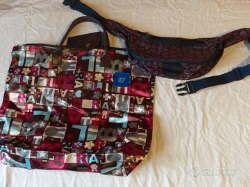 Lotto 2 borse fantasia donna/unisex (ogg. 067)