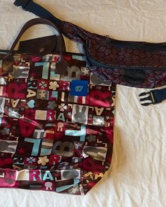 Lotto 2 borse fantasia donna/unisex (ogg. 067)