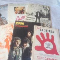 Spartiti Battisti-Bennato-PFM-De Andrè-Zero-ecc.