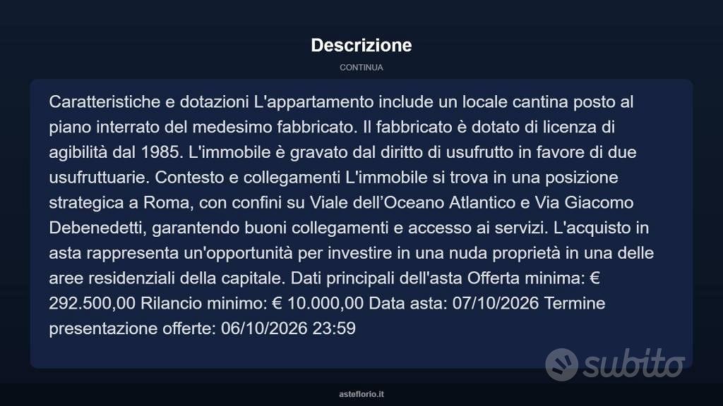 Appartamento – Roma, Fonte Ostiense, Municipio Roma IX - Vista 5