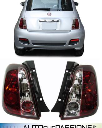 Fanali posteriori cromo ABARTH 500 2008 FIAT 500