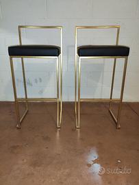 SGABELLO - PELLE NAT.LE - n.2 pz (3 pz eventuale).