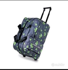 Borsone zaino trolley Minecraft 