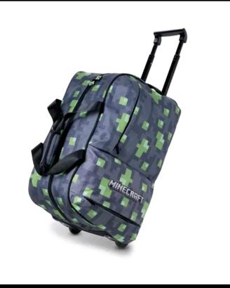 Borsone zaino trolley Minecraft 