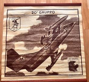 Poster 20 gruppo aerei caccia F-104 Grosseto