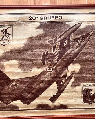 Poster 20 gruppo aerei caccia F-104 Grosseto