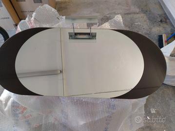 specchio bagno design, ovale 105 x 50 