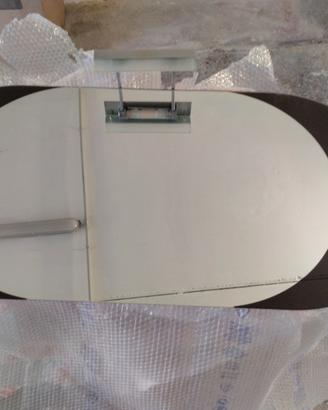 specchio bagno design, ovale 105 x 50 
