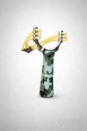 Fionda da caccia a 3 elastici